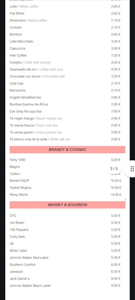 Menu_D-vora Restaurante_Benidorm_immagine_2