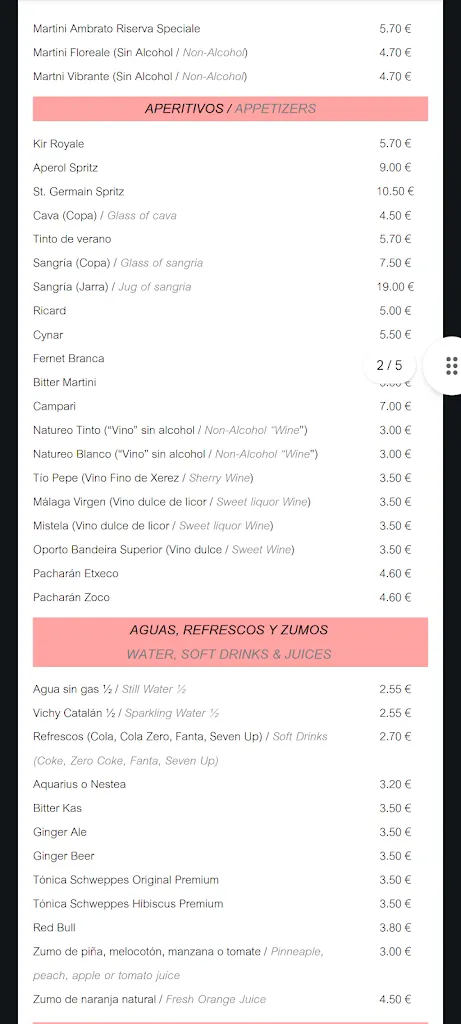 Menu_D-vora Restaurante_Benidorm_immagine_3