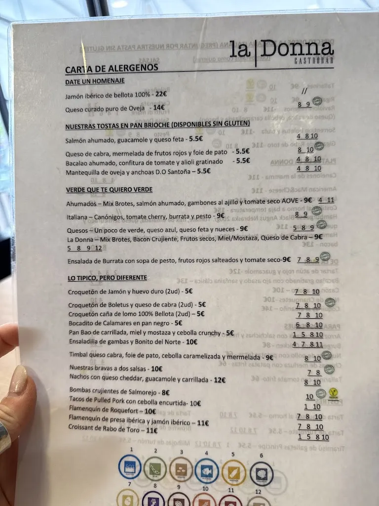 Menu_La Donna Gastrobar_Lucena del Puerto_image_4