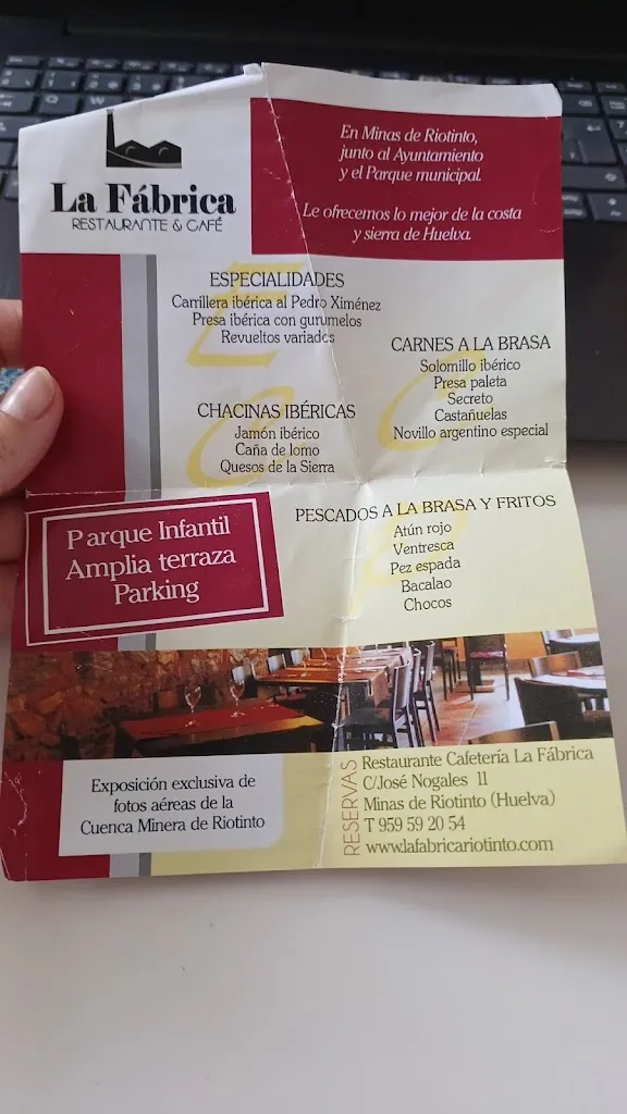 Menu_Restaurante La Fábrica_Minas de Riotinto_image_1