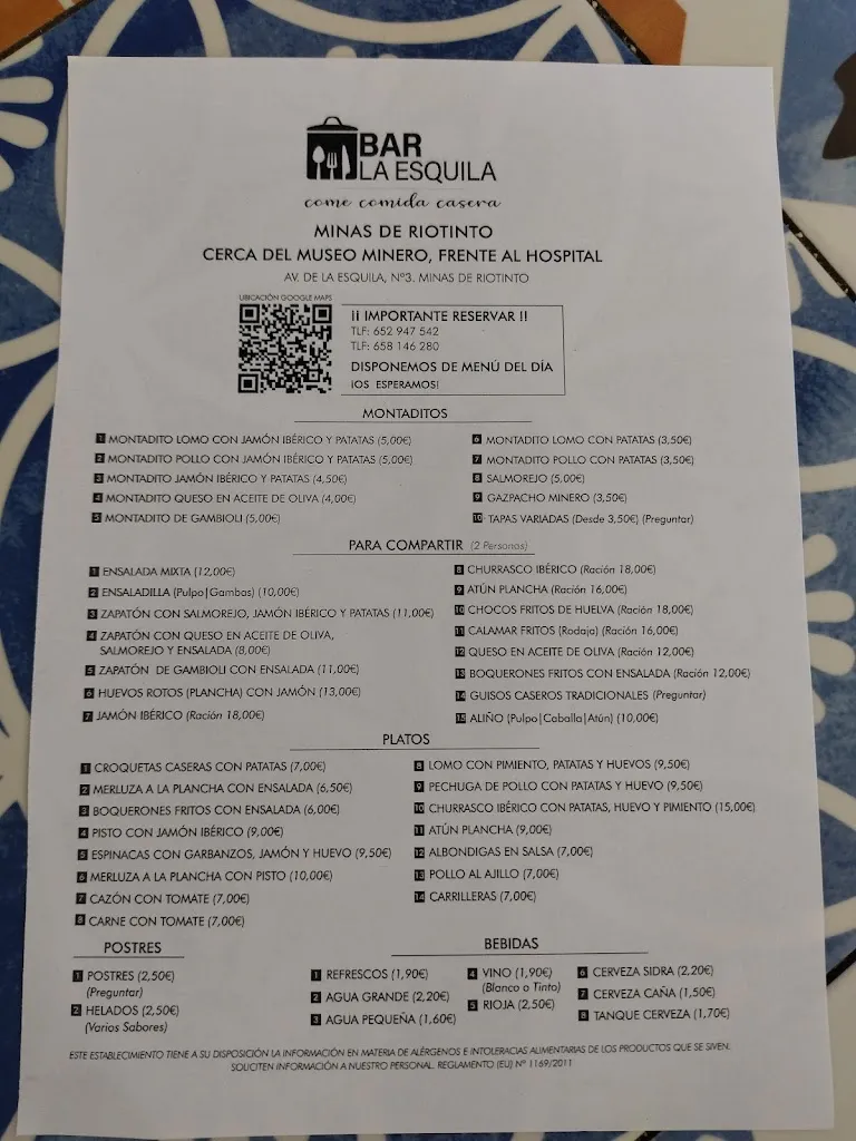 Menu_Restaurante La Esquila_Minas de Riotinto_image_3