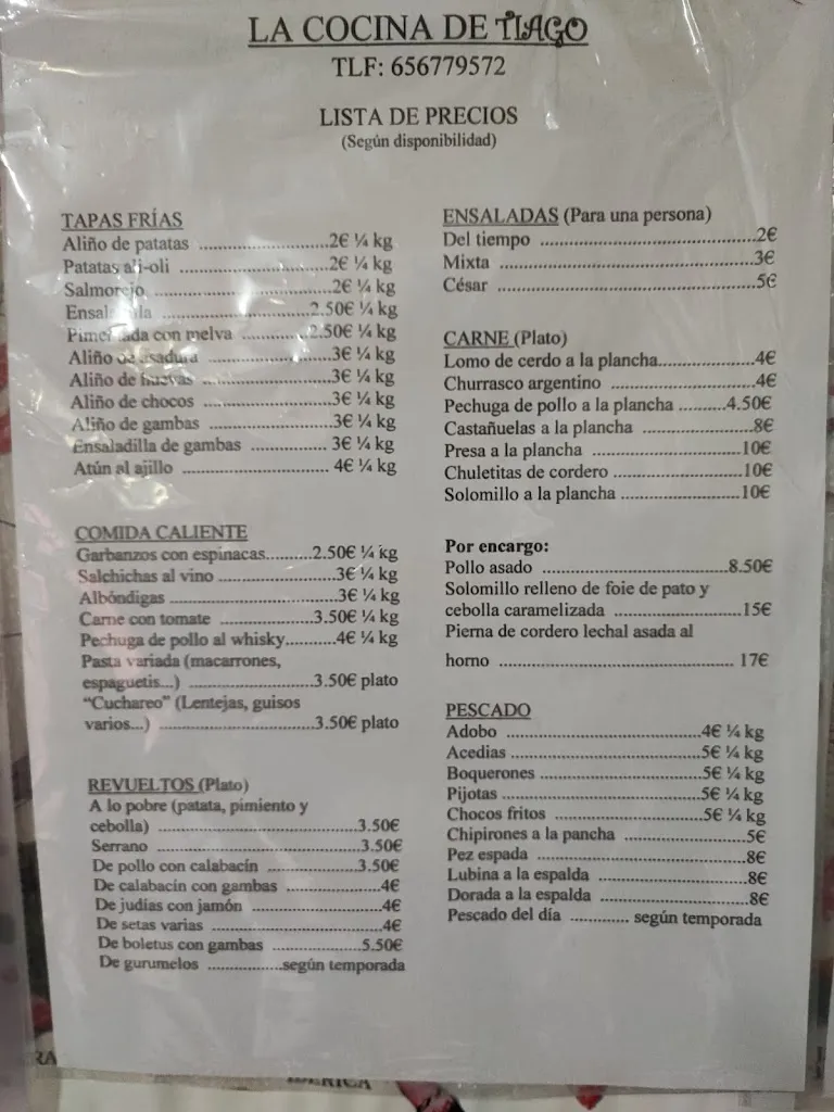 Menu_La Cocina de Tiago_Minas de Riotinto_image_2