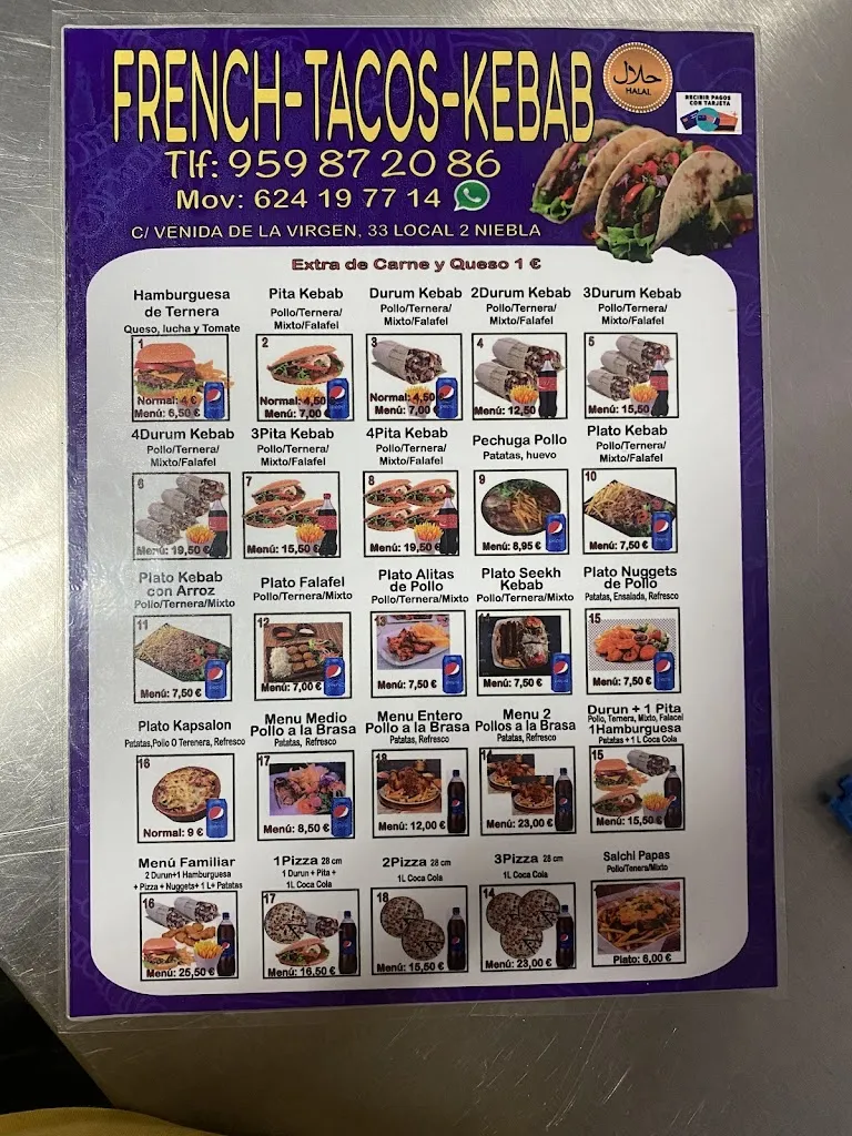Menu_French Tacos kebab niebla_Niebla_image_4