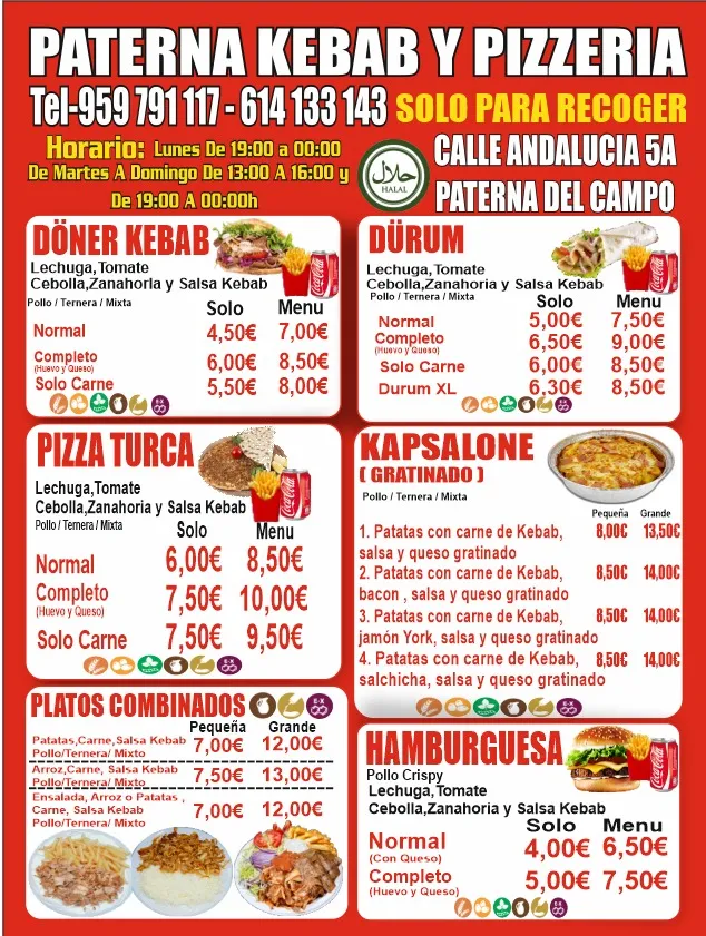 Menu_PATERNA DONER KEBAB_Paterna del Campo_image_2