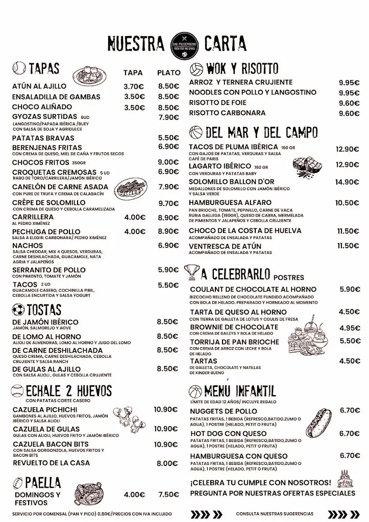 Menu_Bar Polideportivo La Palma_Palma del Condado La_image_1