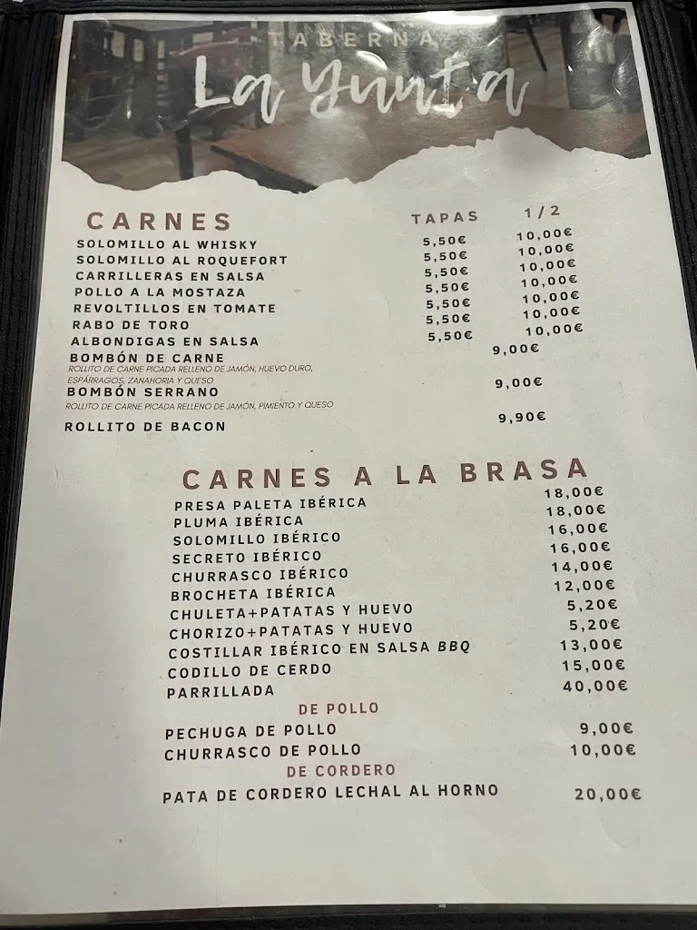 Menu_Taberna La Yunta_Moguer_image_2