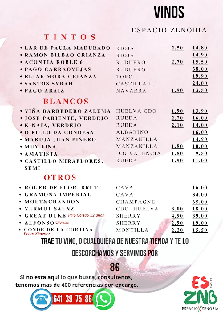 Menu_Bar restaurante Tapas Zenobia_Moguer_image_1