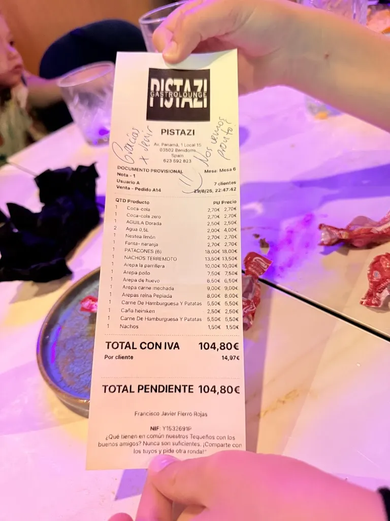 Menu_Restaurant Pistazi gastrolounge - Benidorm_Benidorm_immagine_4