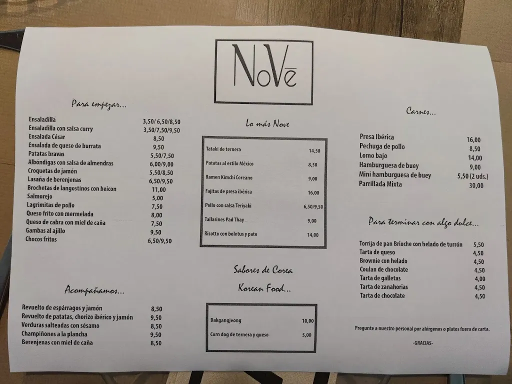 Menu_Restaurante Novê_Lepe_image_1