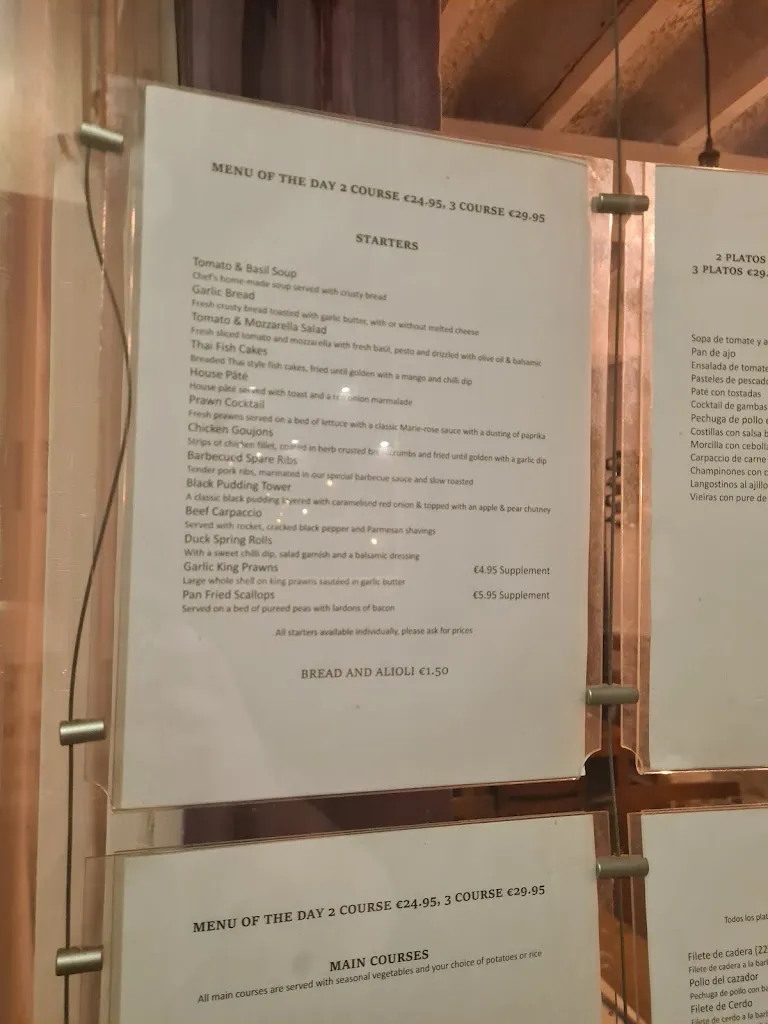 Menu_Paneil's Steakhouse & Restaurant_Benidorm_immagine_3