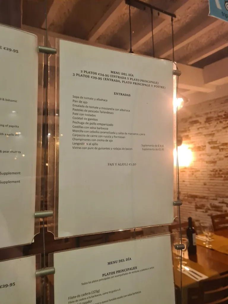 Menu_Paneil's Steakhouse & Restaurant_Benidorm_immagine_4