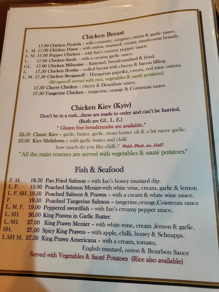 Menu_Ians' Restaurant_Benidorm_image_1