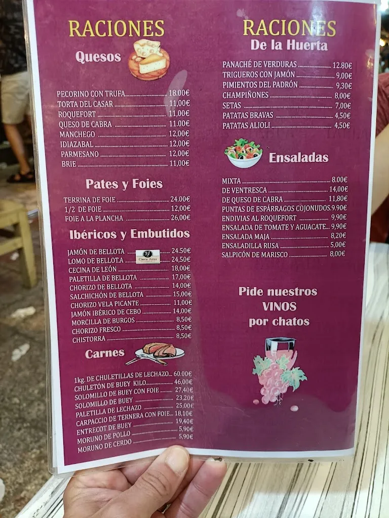 Menu_La Cava Aragonesa_Benidorm_image_2