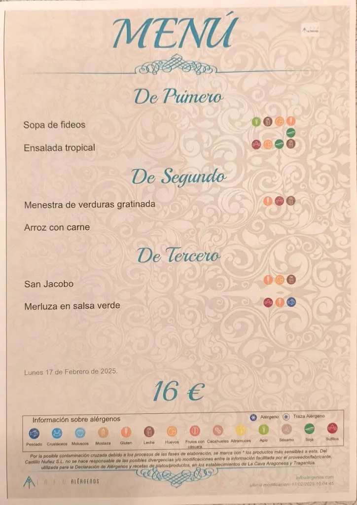 Menu_La Cava Aragonesa_Benidorm_image_4