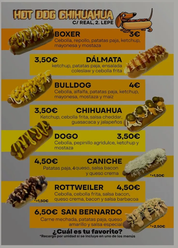 Menu_HotDogs Chihuahua_Lepe_immagine_1