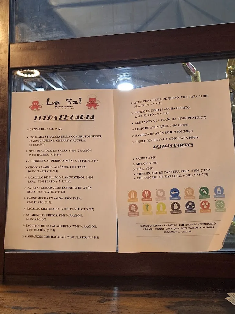 Menu_La Sal_Isla Cristina_immagine_3