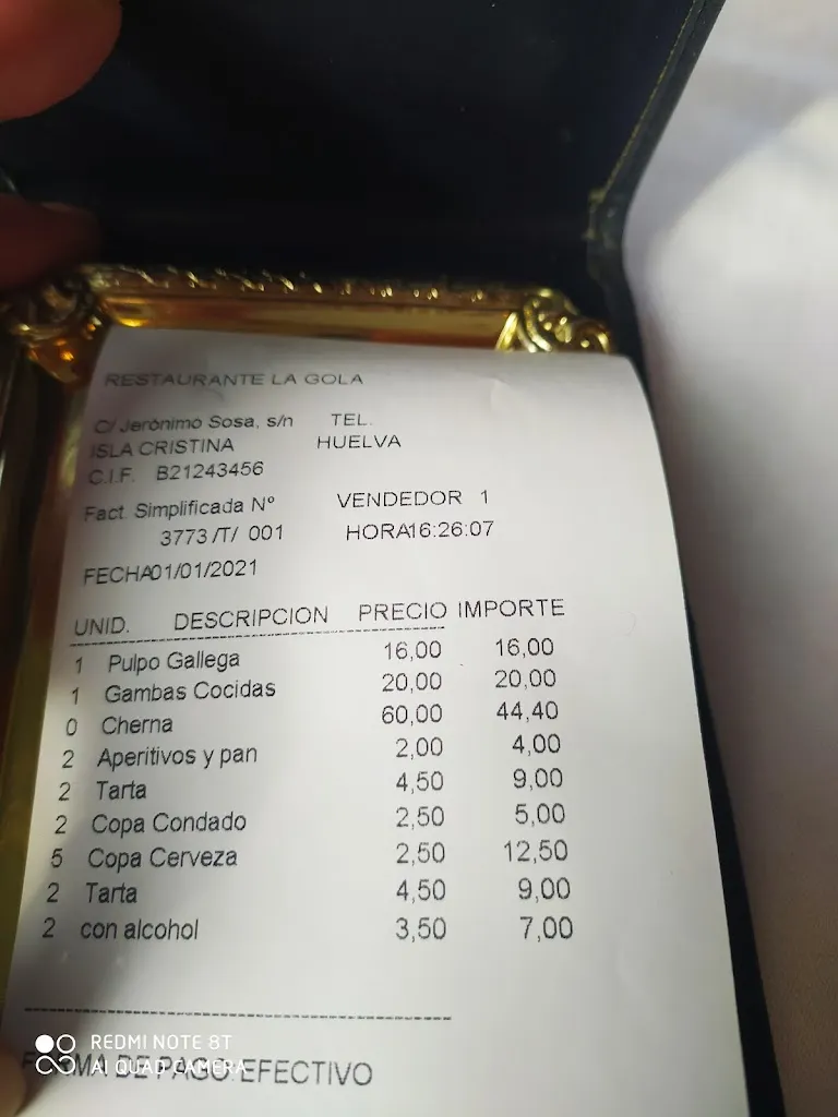 Menu_RESTAURANTE LA GOLA ( Pueblo)_Isla Cristina_image_1