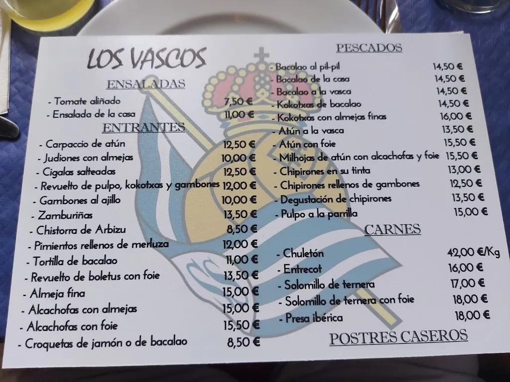 Menu_Asador Los Vascos_Isla Cristina_image_4