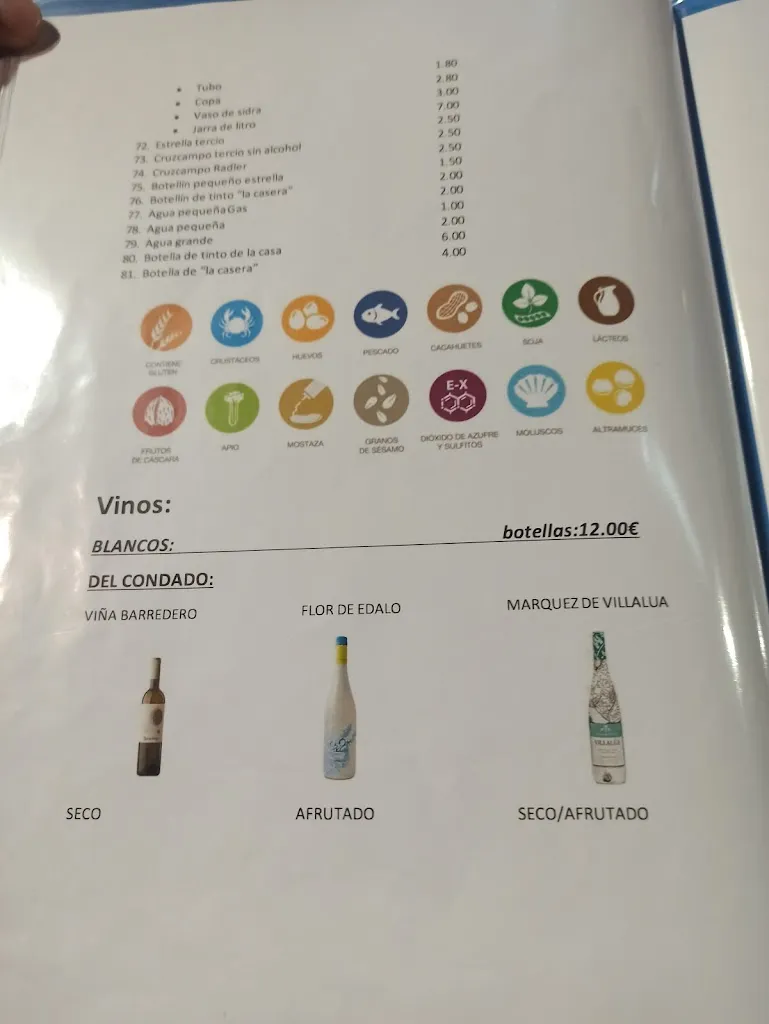 Menu_Bar Manino_Isla Cristina_image_1