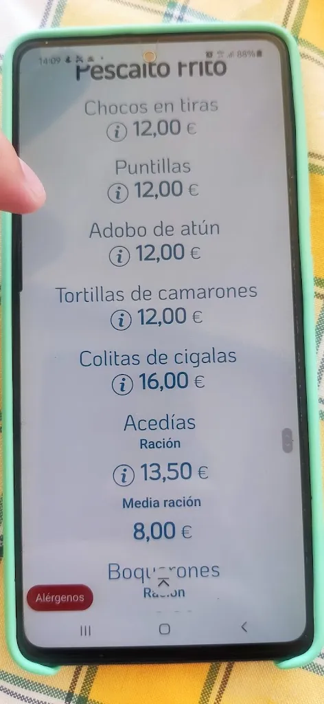 Menu_Chiringuito elPortugue Playa del Hoyo_Isla Cristina_image_1