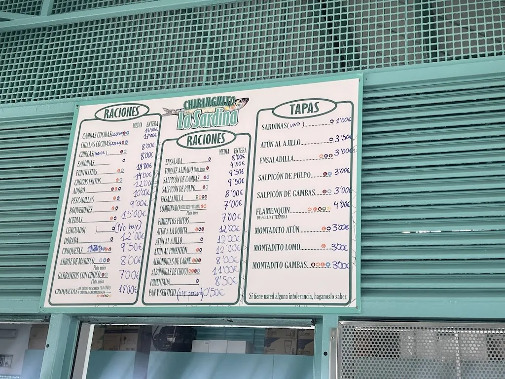 Menu_Chiringuito La Sardina_Isla Cristina_image_2
