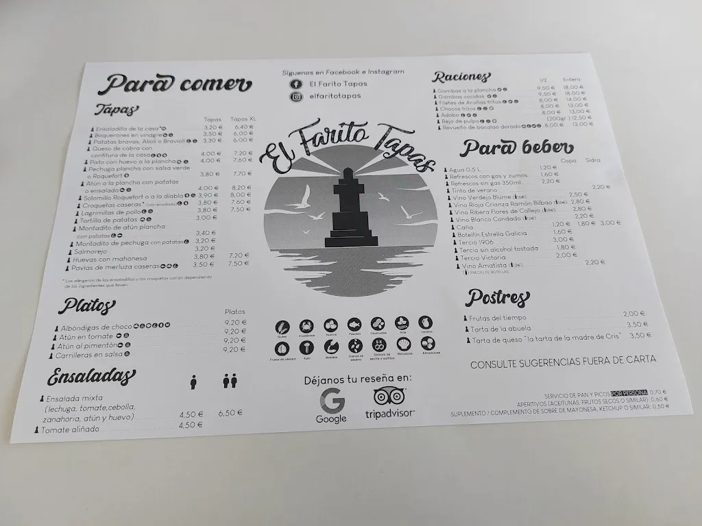 Menu_El farito_Isla Cristina_image_1