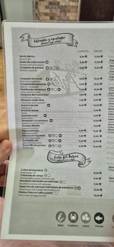 Menu_El Garito del Patera_Isla Cristina_image_2