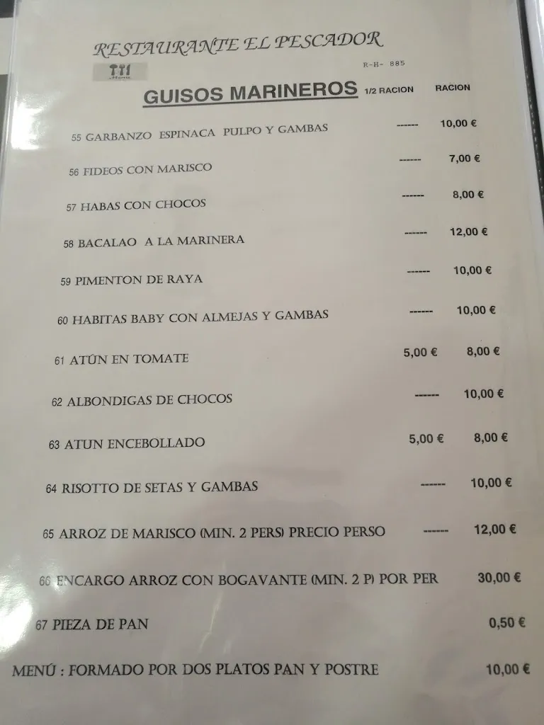 Menu_Restaurante El Pescador ( Isla Cristina )_Isla Cristina_image_4