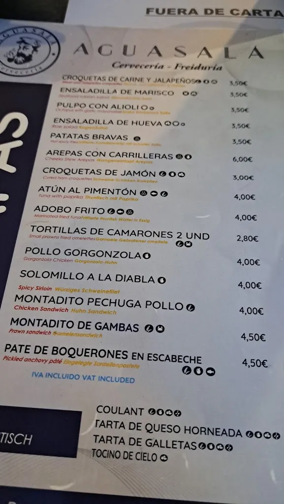 Menu_Aguasalá Cervecería_Isla Cristina_image_4