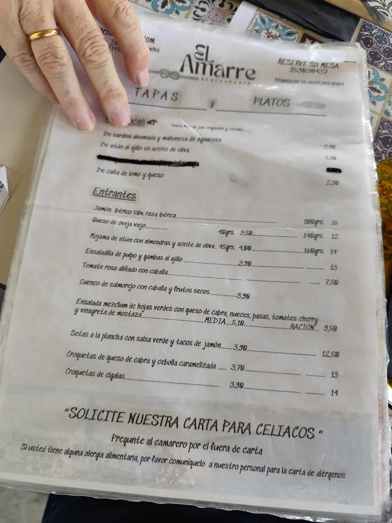 Menu_El Amarre_Isla Cristina_image_2