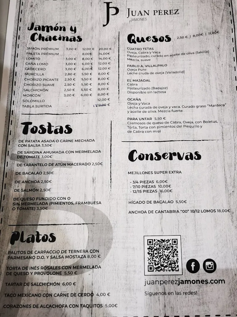 Menu_Juan Pérez Jamones - Abacería Isla Cristina_Isla Cristina_image_3