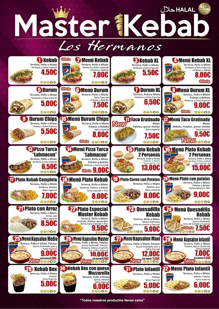 Menu_Master Kebab , Isla Cristina_Isla Cristina_image_1