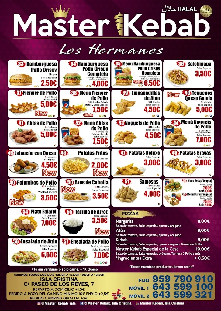 Menu_Master Kebab , Isla Cristina_Isla Cristina_image_2