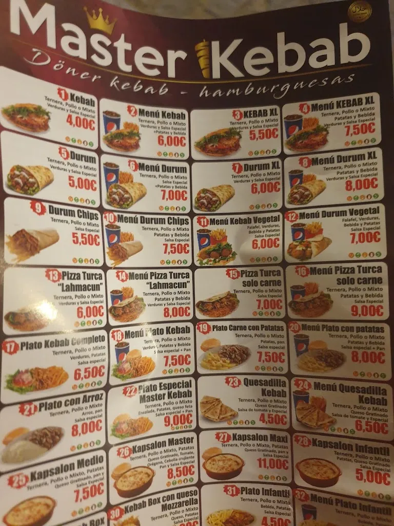 Menu_Master Kebab , Isla Cristina_Isla Cristina_image_4