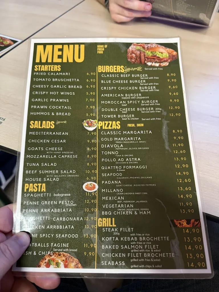 Menu_THE BISTRO panacea london lounge_Benidorm_image_4