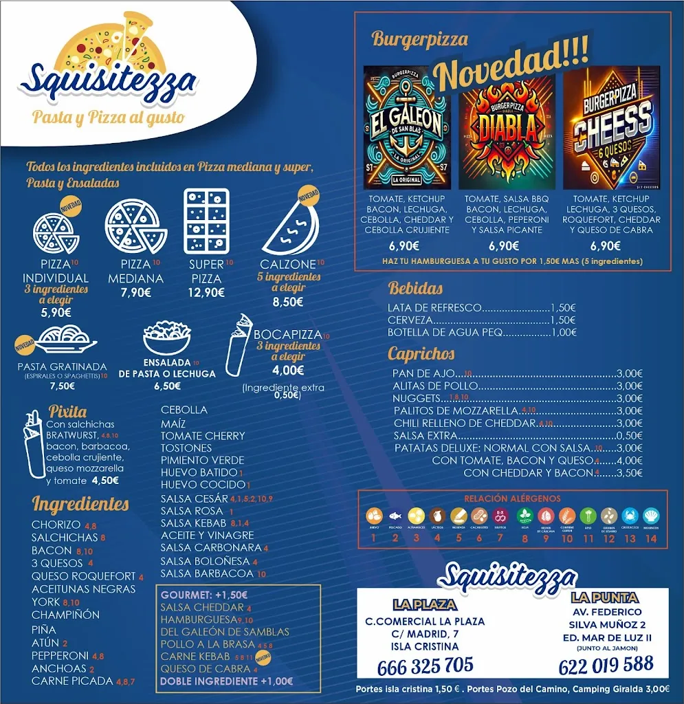 Menu_Squisitezza la punta_Isla Cristina_image_1