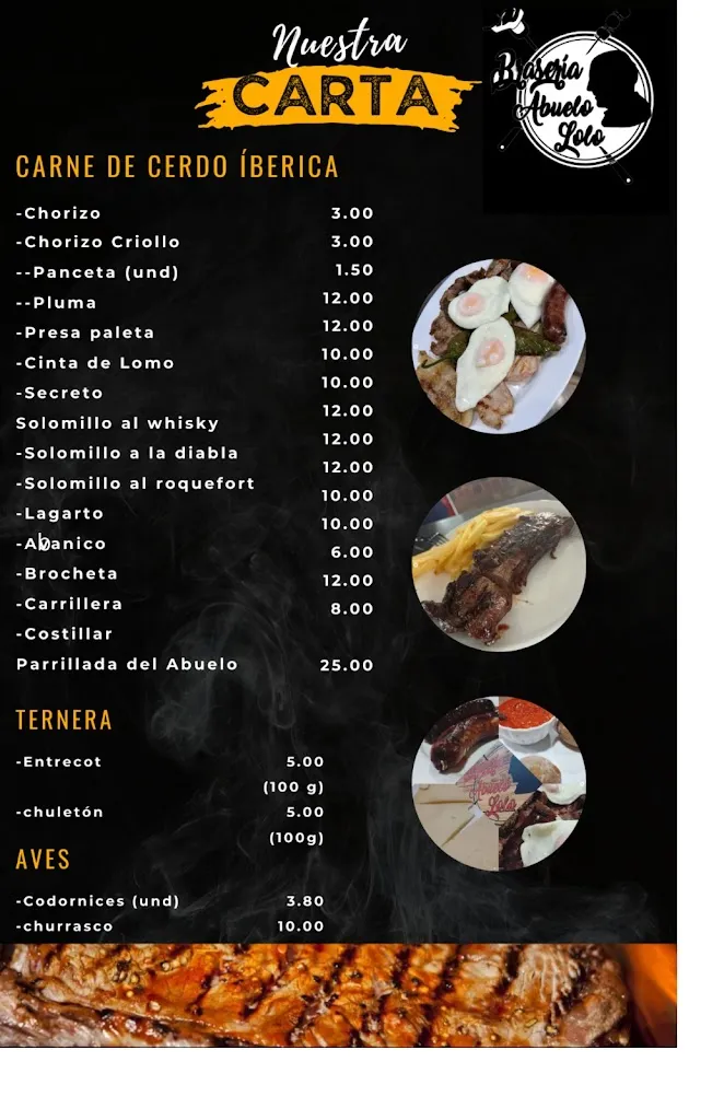 Menu_Braseria abuelo lolo_Isla Cristina_immagine_2