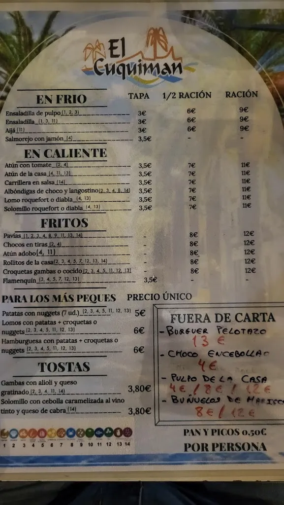 Menu_BAR EL CUQUIMAN_Isla Cristina_image_1