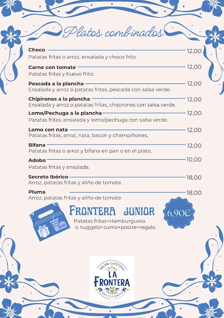 Menu_Salón-Cafetería La Frontera_Rosal de la Frontera_immagine_1
