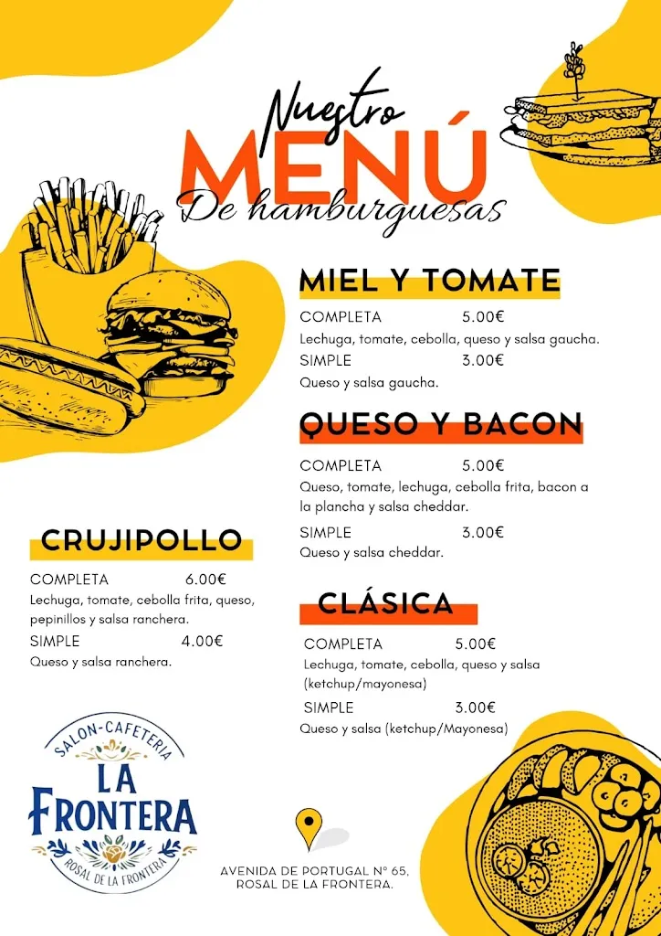 Menu_Salón-Cafetería La Frontera_Rosal de la Frontera_immagine_2