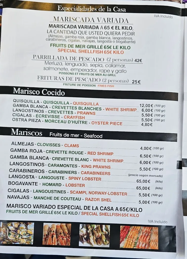Menu_Restaurant Marisqueria Córdoba_Benidorm_image_2
