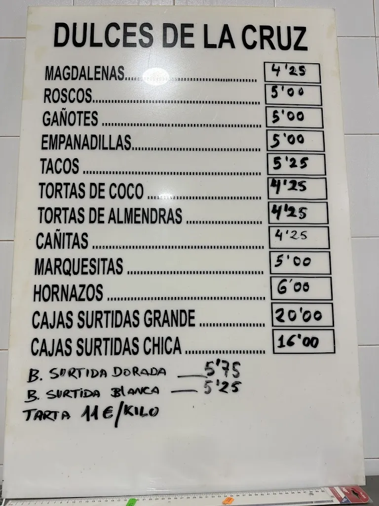 Menu_Dulces de la Santa Cruz de Arriba_Rociana del Condado_image_1