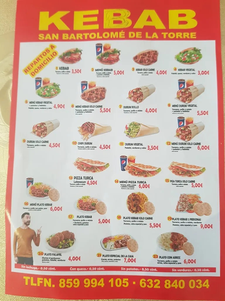 Menu_Kebab san bartolomé de la torre_San Bartolomé de la Torre_image_1