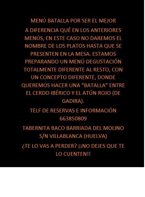 Menu_Restaurante Baco_San Silvestre de Guzmán_image_3