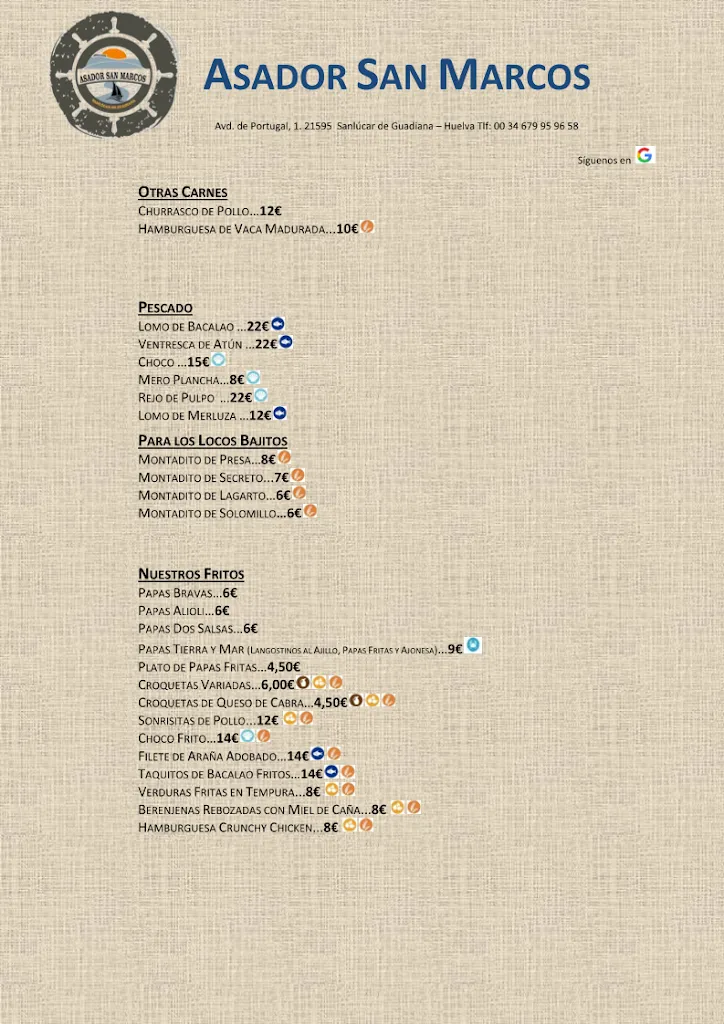 Menu_Bar Restaurante Asador Nuevo San Marcos_Sanlúcar de Guadiana_image_3