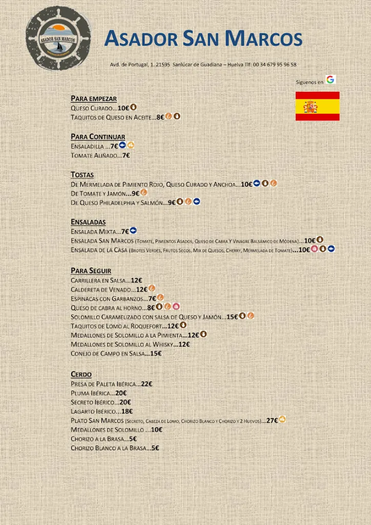 Menu_Bar Restaurante Asador Nuevo San Marcos_Sanlúcar de Guadiana_image_4