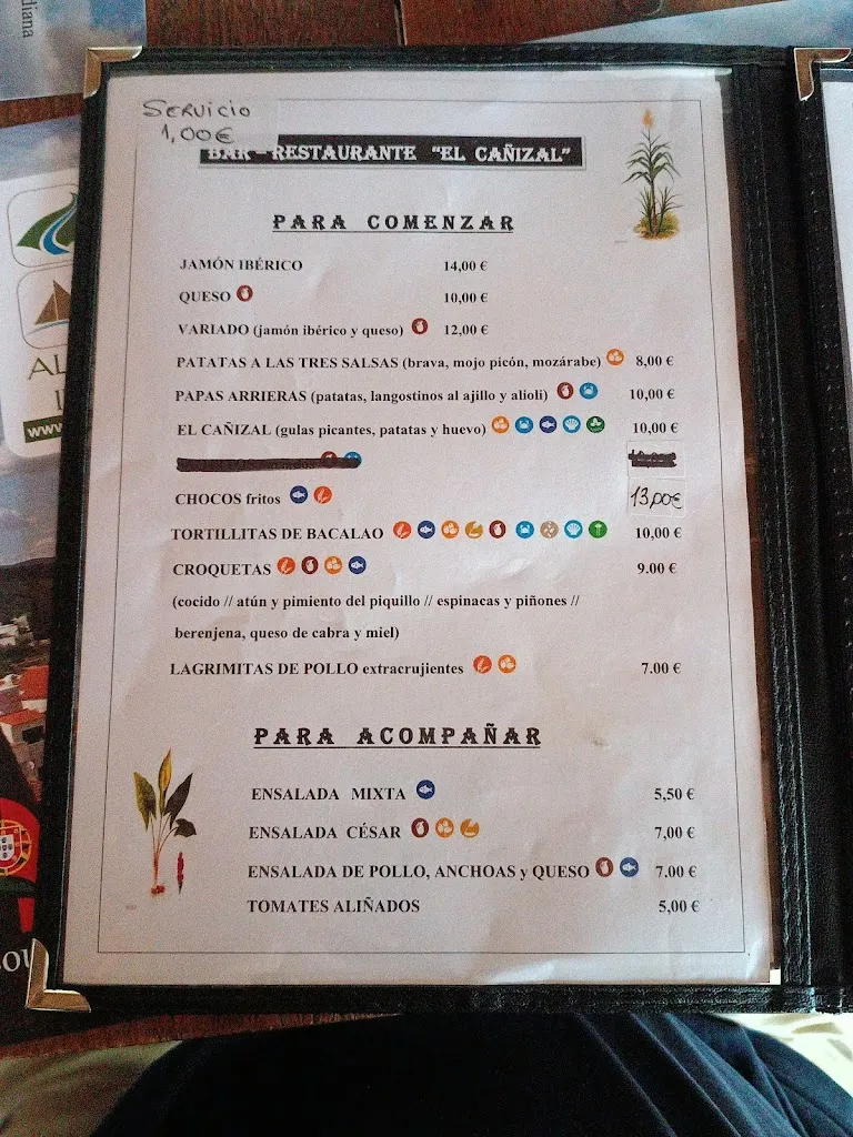 Menu_El Cañizal_Sanlúcar de Guadiana_image_4
