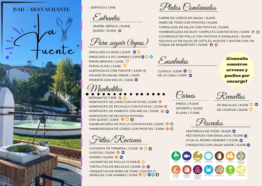 Menu_Bar Restaurante La Fuente_Sanlúcar de Guadiana_image_1