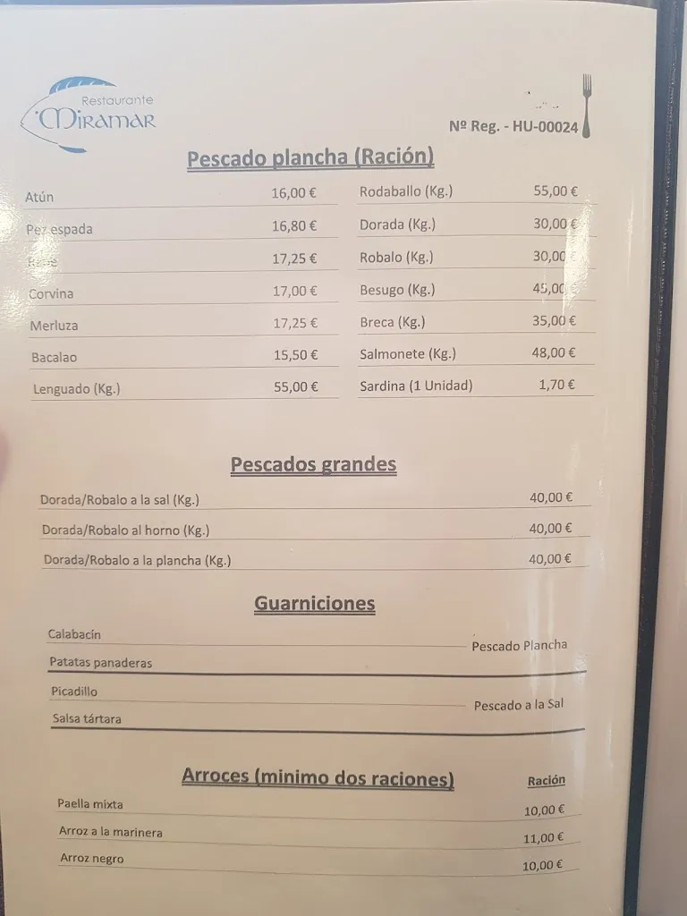 Menu_Miramar Punta Umbría_Punta Umbría_image_1