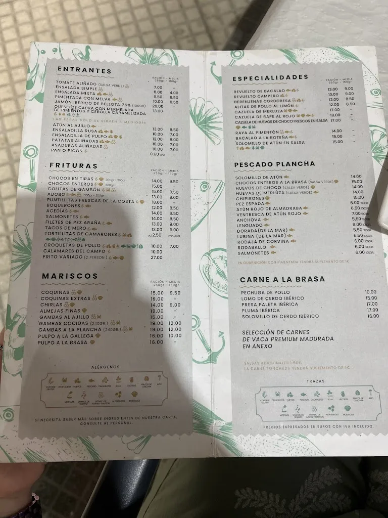 Menu_El Peñiscón_Punta Umbría_image_2